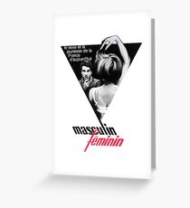 Masculin feminin Greeting Card