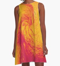 Pele's Fire A-Line Dress