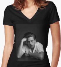 Cole Sprouse Women's Fitted V-Neck T-Shirt