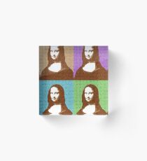 Scrabble Mona Lisa x 4 Acrylic Block