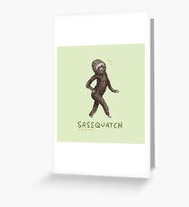 Tarjeta de felicitación Sassquatch