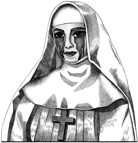 "Evil nun" Posters by dashamoore | Redbubble
