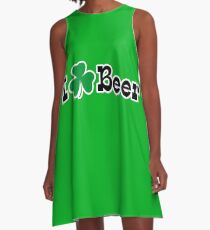I Shamrock Beer A-Line Dress