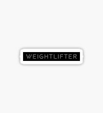 Olympic Weightlifter neon white Sticker