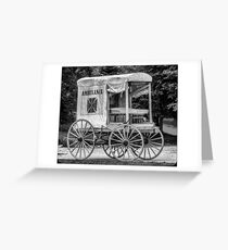Horse Drawn Ambulance Greeting Card