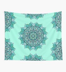 Blue mandala Wall Tapestry