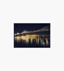 San Francisco Bay Bridge Illuminated Art Board