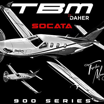 Pegatina for Sale con la obra «Daher Socata TBM 900 Serie GA Aviación ...