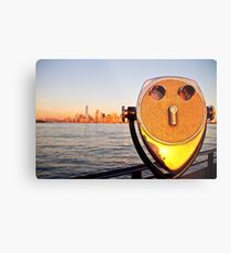 Manhattan from Ellis Island Metal Print