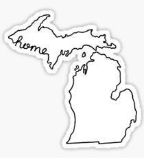 Michigan Home State Gliederung Sticker