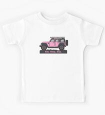 Pink Jeep Wrangler Kids Tee