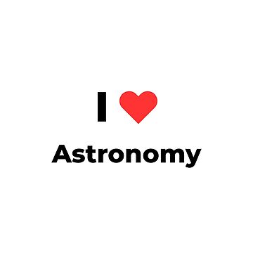 Artwork thumbnail, I love astronomy (Inverted) by science-gifts