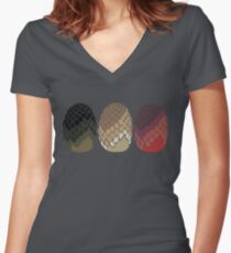 Ein Geschenk Tailliertes T-Shirt mit V-Ausschnitt