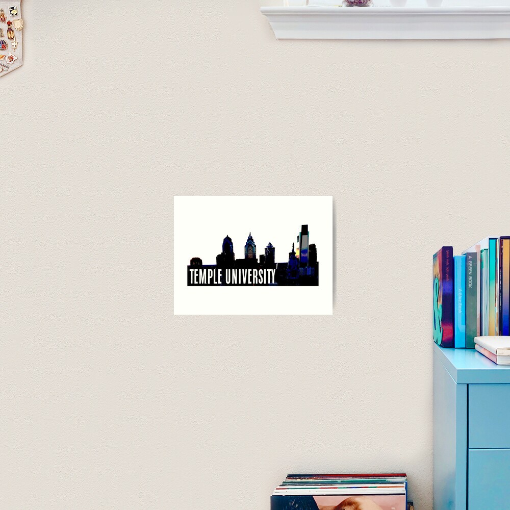 "TEMPLE UNIVERSITY" Art Print by annacush Redbubble