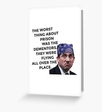 Prison Mike/Michael Scott - The Office US Greeting Card