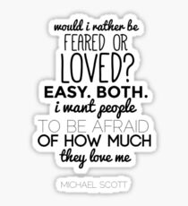 Michael Scott Quote - The Office US Sticker