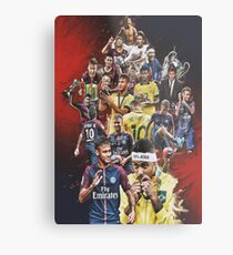 Neymar JR (From Santos to PSG +BRANT) Metal Print
