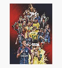 Neymar JR (From Santos to PSG +BRANT) Photographic Print