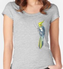 Pied Cockatiel Women's Fitted Scoop T-Shirt