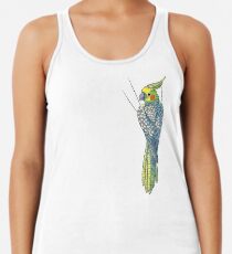 Pearled Cockatiel Racerback Tank Top