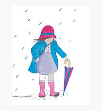 Rain Puddles Photographic Print