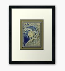 Sleepy Man In the Moon Framed Print