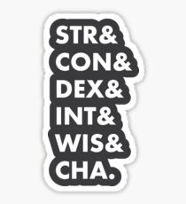 Dungeons & Dragons Abilities Sticker