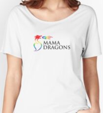 Mama Dragons Logo (Black Letters) Women's Relaxed Fit T-Shirt