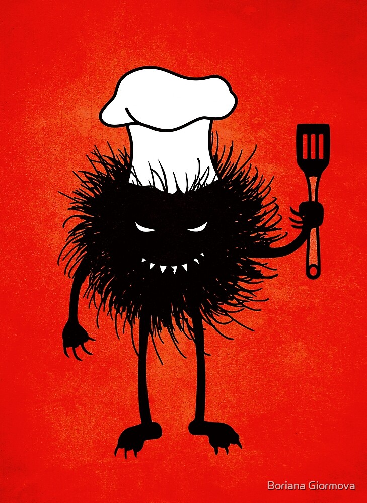 Kinda Goth Chef Evil Character by Boriana Giormova