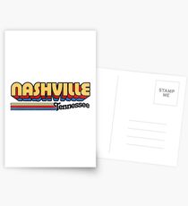 Nashville, TN | City Stripes Postcards