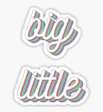 3D layered - big little Sticker