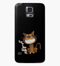 Funny Cute Guilty Cat - Yup It Was Totally Me... Case/Skin for Samsung Galaxy