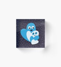 Happy Hearts Family Acrylic Block