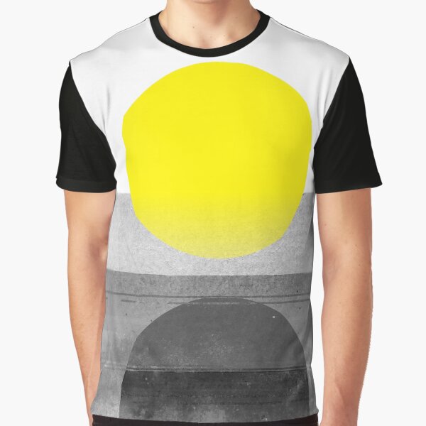Yellow #abstract Graphic T-Shirt