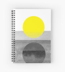 Yellow #abstract Spiral Notebook