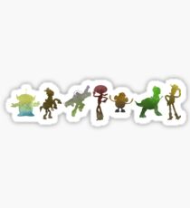 Spielzeug inspiriert Silhouette Sticker