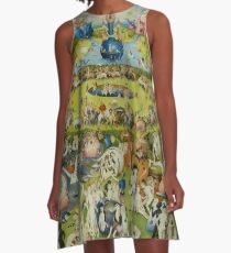 Der Garten der Lüste von Hieronymus Bosch A-Linien Kleid