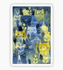kitty forest Sticker