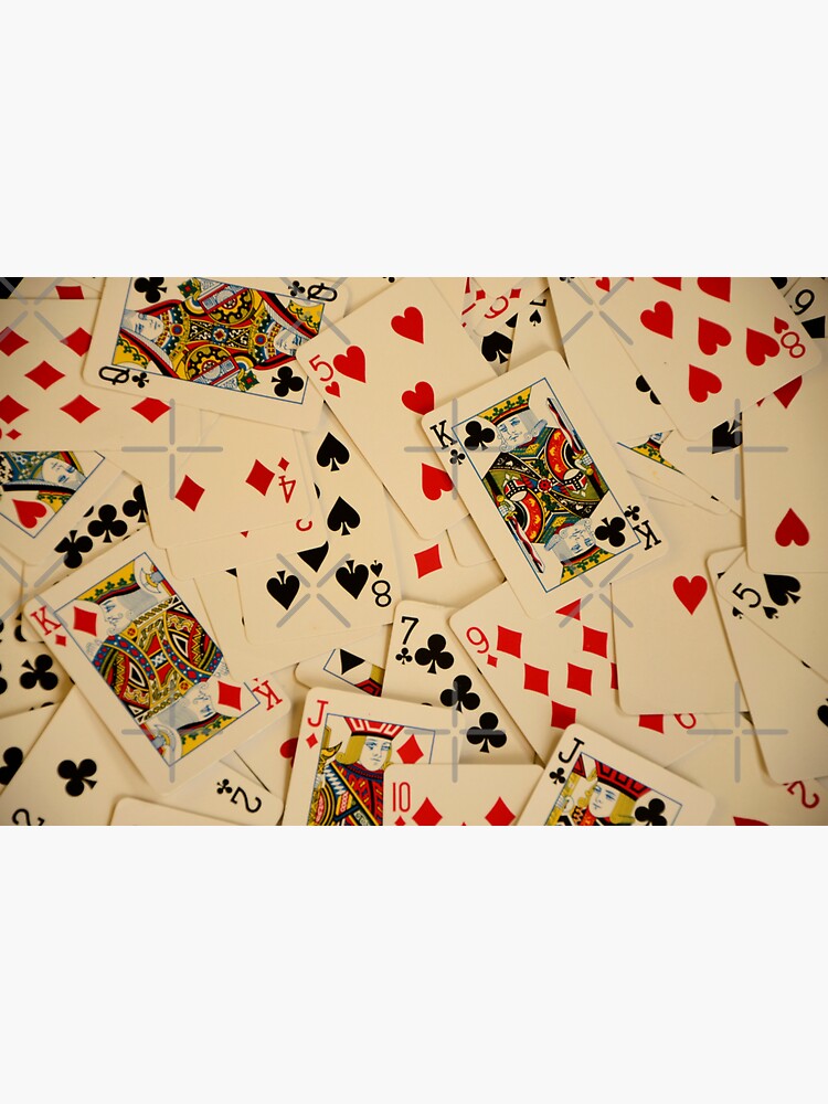 Scattered Pack of Playing Cards Hearts Clubs Diamonds Spades Pattern by HotHibiscus