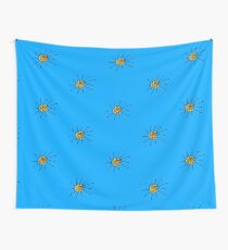 Cartoon Sun Doodle Wall Tapestry