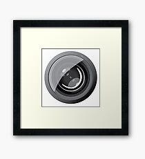 Lens camera Framed Print