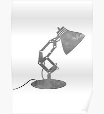 Póster Lámpara inspirada silueta