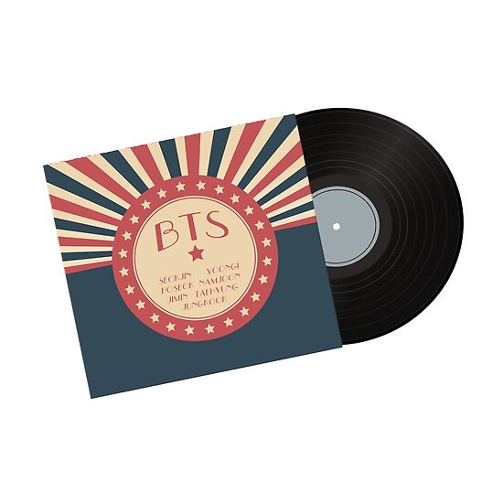 "BTS Vinyl Record" Poster by theKTREASURE Redbubble