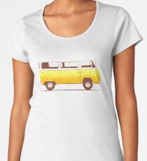 Gelber Van Frauen Premium T-Shirts