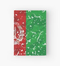 Afghanistan grunge vintage flag Hardcover Journal