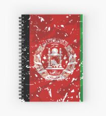 Afghanistan grunge vintage flag Spiral Notebook