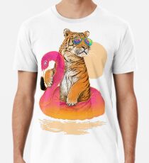 Camiseta premium Chillin, tigre flamenco