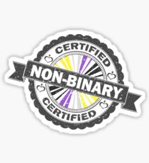 Certified Non-Binary Stamp Sticker