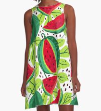 Juicy and sweet watermelon A-Line Dress