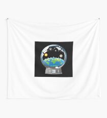Flat Earth Snow Globe - The True Man Show - Veritas. Truth. Wall Tapestry